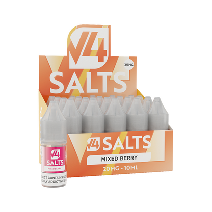 20mg V4 Salts 10ml Nic Salts (50VG/50PG) - Pack of 20