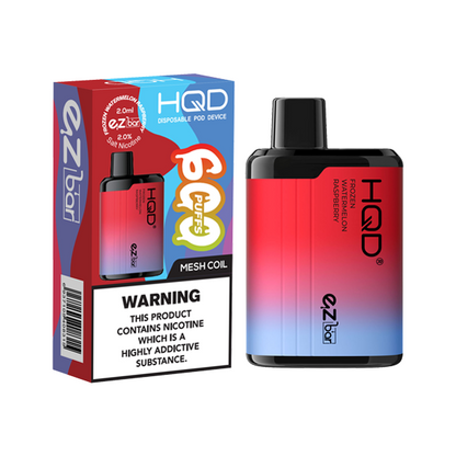 20mg HQD EZ Bar Disposable Vape Device 600 Puffs