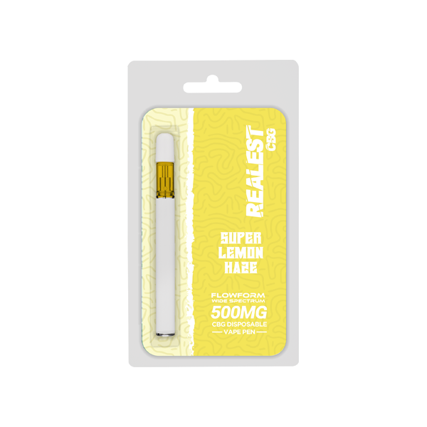 Realest CBG 500mg Flowform Wide Spectrum CBG Disposable Vape Pen 170 Puffs (BUY 1 GET 1 FREE)