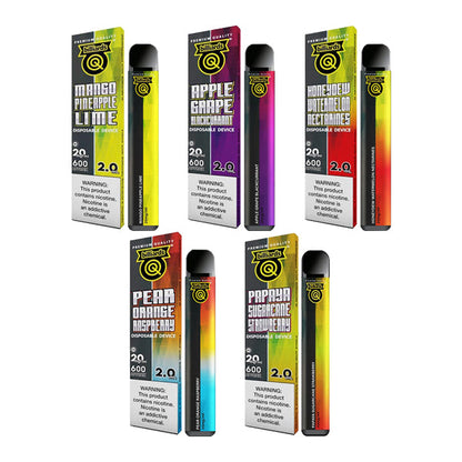 20mg Billiards Q Tricks Shot Disposable Vape Device 600 Puffs