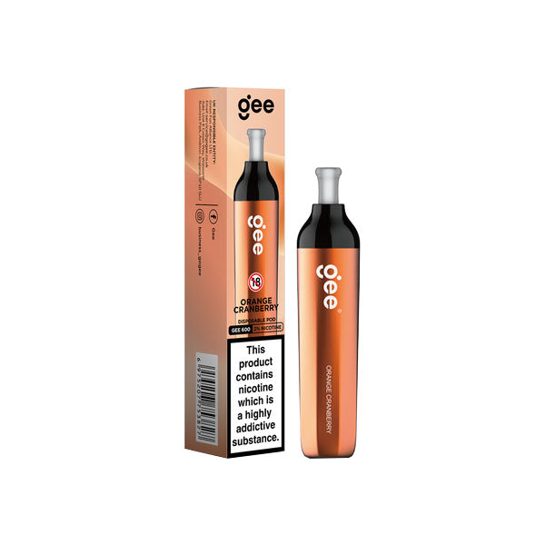 20mg ELF BAR Gee 600 Disposable Pod Vape Device 600 Puffs