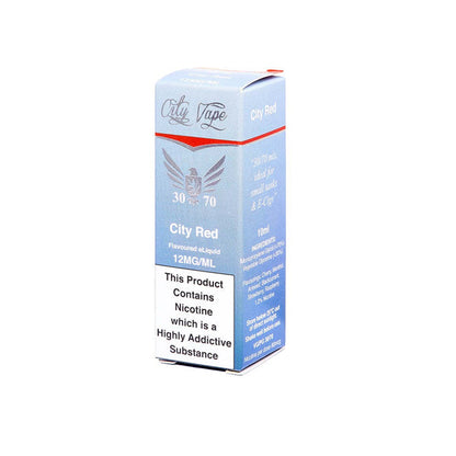 City Vape 6mg 10ml Flavoured E-liquid (30VG/70PG)