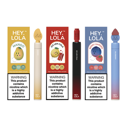 20mg Hey Lola Disposable Vape Device 600 Puffs