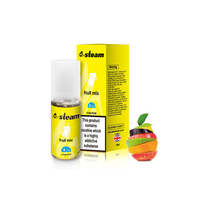 A-Steam Fruit Flavours 12MG 10ML (50VG/50PG)