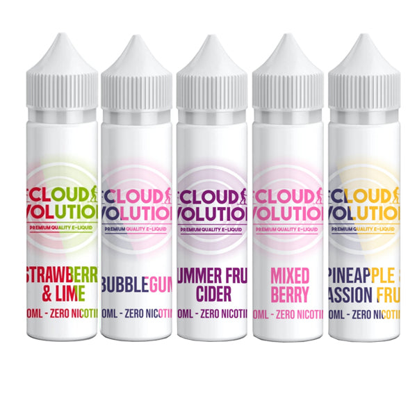 Cloud Evolution Premium Quality E-liquid 50ml Shortfill 0mg (70VG/30PG)