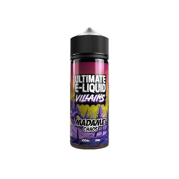 Ultimate E-Liquid Villains 100ml Shortfill 0mg (70VG/30PG)